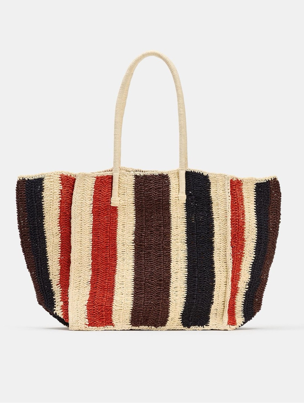 NWT Zara Woven Print Bag Multicolor